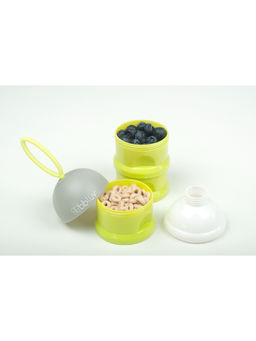 bbluv - Dose Stackable Container with 3 Compartments & Funnel Cap – Lime