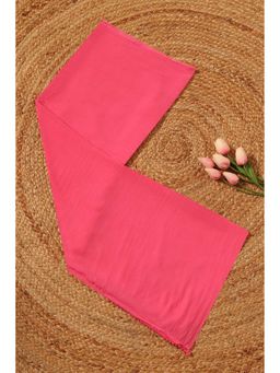 Soch - Womens Pink Chiffon Solid Dupatta
