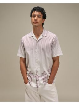 Mufti - Pale Pastel Purple Stripes Men Shirt