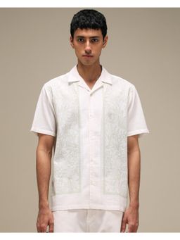 Mufti - Snow White Floral Men Shirt