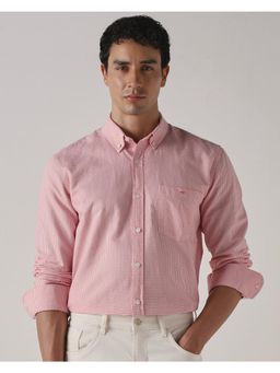 Mufti - Soft Pink Checks Men Shirt