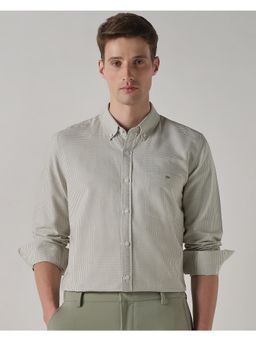 Mufti - Muted Sage Green Checks Men Shirt