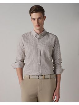 Mufti - Muted Slate Grey Checks Men Shirt