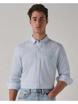 Mufti - Light Powder Blue Stripes Men Shirt
