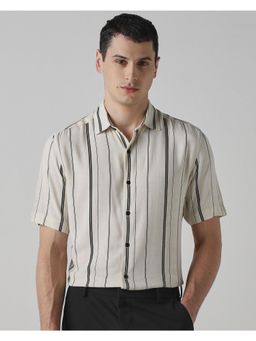 Mufti - Rich White Stripes Men Shirt