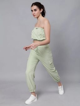ANNY - Green Tube Jogger Top with Pant