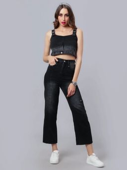ANNY - Denim Crop Top and Pant