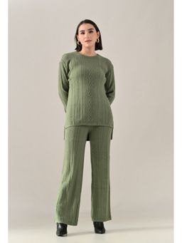 ANNY - Green Seren Knit Top with Pant