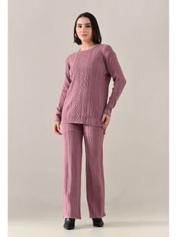 ANNY - Purple Seren Knit Top with Pant