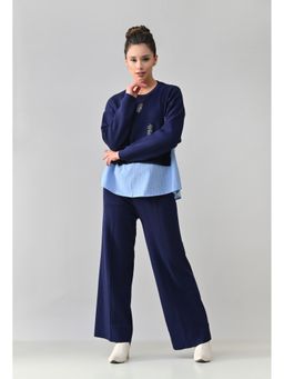 ANNY - Navy Blue Urban Ease Top with Pant