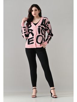 ANNY - Pink Statement Top and Pant with Jacket