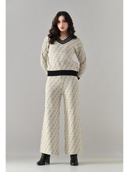 ANNY - Beige Elite Monotone T-shirt with Pant