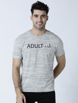 Huetrap - Mens Grey Short Sleeve T-Shirt