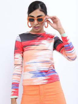 TOKYO TALKIES - Printed Full Sleeves T-Shirt