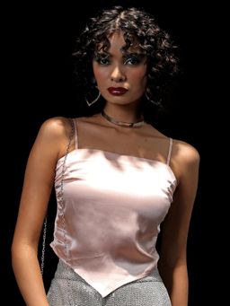 TOKYO TALKIES - Women Shoulder Straps Crop Top