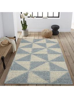 Saral Home - Turquoise Blue Polyester Carpet-150x210 cm