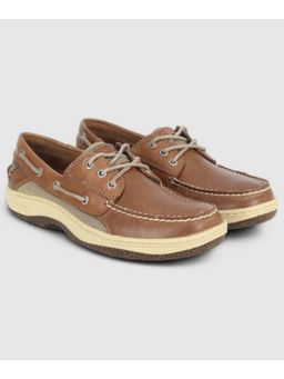 SPERRY - Top-Sider Men Billfish 3-Eye Leather Dark Tan Boat Shoes