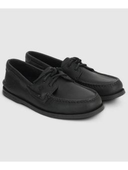 SPERRY - Top-Sider Men A/O Leather Black Boat Shoes
