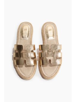 H&M - Women Gold Espadrille Flats