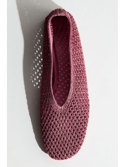 H&M - Women Pink Braided Ballet Flats
