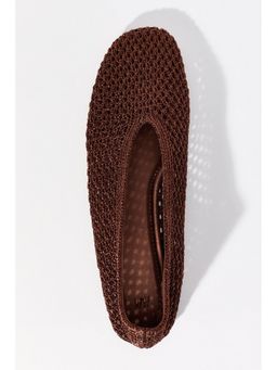 H&M - Women Brown Braided Ballet Flats