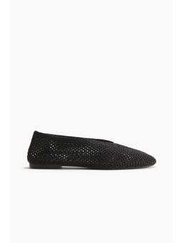 H&M - Women Black Braided Ballet Flats