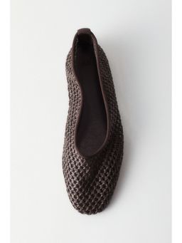 H&M - Women Brown Braided Ballet Flats