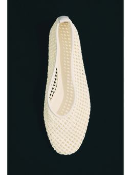 H&M - Women Beige Braided Ballet Flats