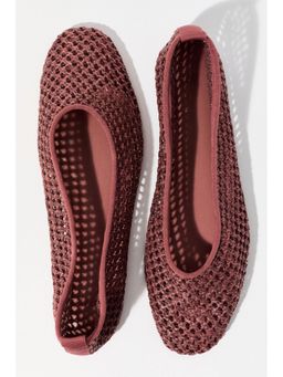 H&M - Women Red Braided Ballet Flats