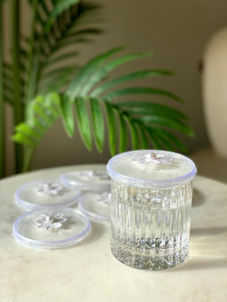 Mason Home - White Mesh Glass Cover (Set of 6)