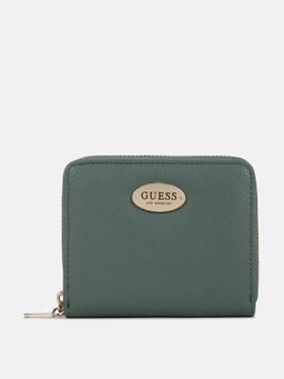 Guess - Green Solid Eastover Zip-Around Wallet