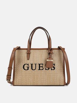 Guess - Beige Textured Cherryvale Tote Bag