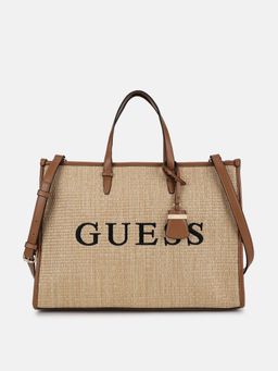 Guess - Beige Textured Cherryvale Tote Bag