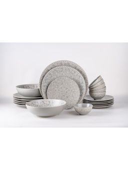 HITKARI POTTERIES - Mila Light Grey Dinner Set 21Pc
