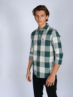Lee - Green Checks Regular Fit Shirt