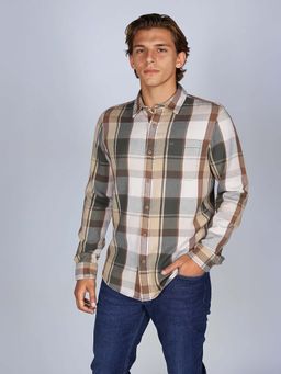 Lee - Green Checks Regular Fit Shirt