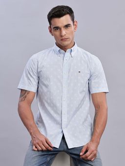 Tommy Hilfiger - Navy Blue Solid Straight Fit Jeans