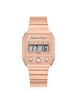 Alexandre Christie - Women Digital Quartz Asymmetrical Watch -9498Lhbrgrg (M)
