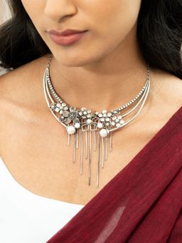 Shaya by CaratLane - Susan B Necklace In 925 Silver