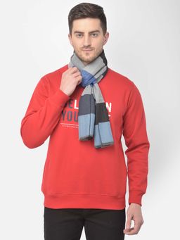 CAZZANO - Men Checked Acrylic Winter Scarf Multi-Color