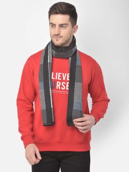 CAZZANO - Men Striped Acrylic Winter Scarf Multi-Color