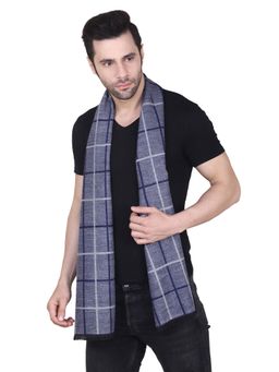 CAZZANO - Men Striped Woolen Grey Scarf