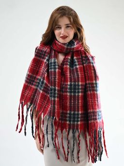 CAZZANO - Women Striped Red Color Scarves