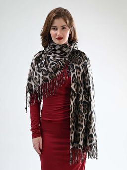CAZZANO - Women Printed Beige Color Scarves