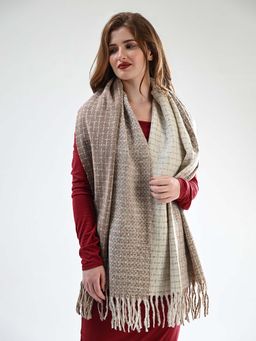 CAZZANO - Women Checks Beige Color Scarves