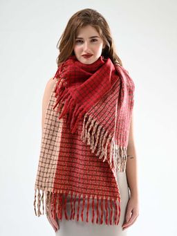 CAZZANO - Women Striped Red Color Scarves