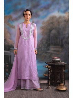 MEESA - Fiza Lavender Kurta with Palazzo and Dupatta
