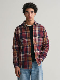 GANT - Men Multi Color Checked Collar Full Sleeves Casual Shirt