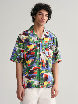 GANT - Men Multi Printed Collar Half Sleeves Casual Shirt