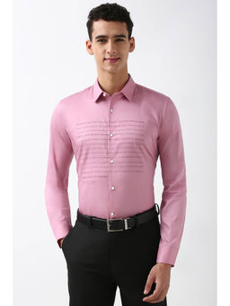 Peter England - Men Pink Slim Fit Formal Shirt